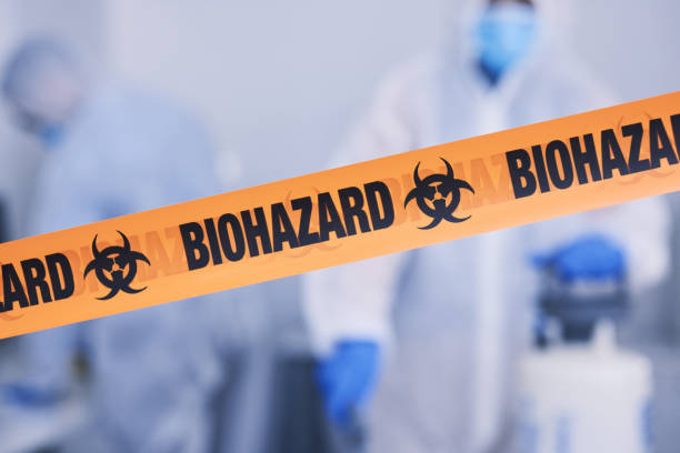 Professional Biohazard technician working in Ringle, WI